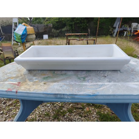 Ancien Lavabo en Céramique émaillé Blanc