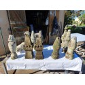 Lot d'épis de Faitages en Pierre 19 éme