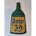 Plaque émaillée Porter 39 Brasserie de Maubeuge