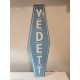 Plaque émaillée VEDETT