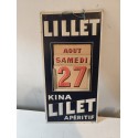 Calendrier Publicitaire Lilet Cartonné