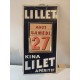 Calendrier Publicitaire Lilet Cartonné