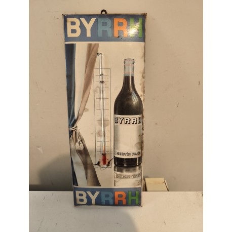 Thermomètre Publicitaire Byrrh Tole et Carton