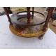 Bar globe terrestre vintage mappe monde en bois avec roulettes