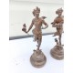 Lot de 2 anciens régules par Ferrand sculpteur signés