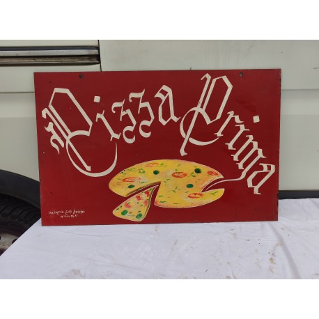 Plaque Tole Publicité Pizza Prima : Lotfi Fardeheb