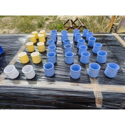 40 Petits Pots de Yahourt en Terre cuite " La Fermière "