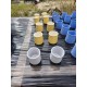 40 Petits Pots de Yahourt en Terre cuite " La Fermière "