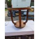 Table Art déco Noyer Plateau Miroir