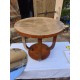 Table Art déco Noyer Plateau Miroir