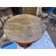Table Art déco Noyer Plateau Miroir