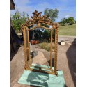 Grand Miroir Pare close 19 ème Bois et Stuk doré
