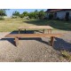 Table Industrielle ou de Collectivité avec Bancs