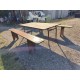 Table Industrielle ou de Collectivité avec Bancs