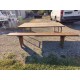 Table Industrielle ou de Collectivité avec Bancs