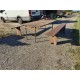 Table Industrielle ou de Collectivité avec Bancs