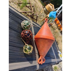 Objets de Marine Bouée + Floteur Boule verre