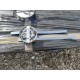 Suspensions Vintage chrome et Plastic Blanc