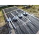 Suspensions Vintage chrome et Plastic Blanc