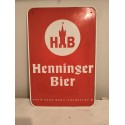 Publicité Métal Biére Henninger Brau Frankfurt