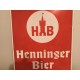 Publicité Métal Biére Henninger Brau Frankfurt