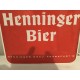Publicité Métal Biére Henninger Brau Frankfurt