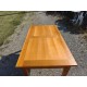 Table Vintage en Pin et Osier
