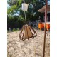 Suspension Vintage en Rotin