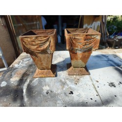 Paire de Vases en Fonte 1900 de Charleville - Mézières