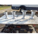 4 Vases Aluminium