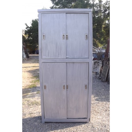 Meuble industriel Bois Portes coulissantes 