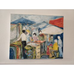Huile sur Toile de M. Porte