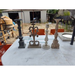 4 Bougeoirs Bois