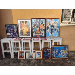 Lot d'Affiches , Posters Manga : Dragon Ball Z , Les Chevaliers .....