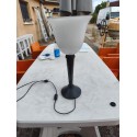 Lampe Jumo Bakélite et Opaline Blanche