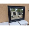 Miroir Bois Laqué Noir " Piqué d'Origine "
