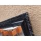 Miroir Bois Laqué Noir " Piqué d'Origine "
