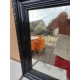 Miroir Bois Laqué Noir " Piqué d'Origine "