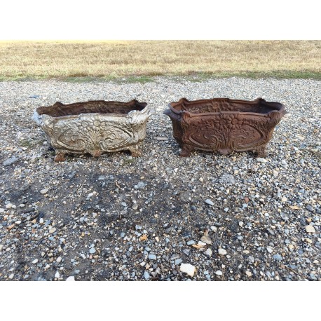Paire de Jardinières en Fonte 1900 de Charleville - Mézières