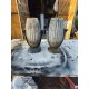 Paire de Vases Art déco Fonte émaillée