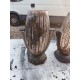 Paire de Vases Art déco Fonte émaillée