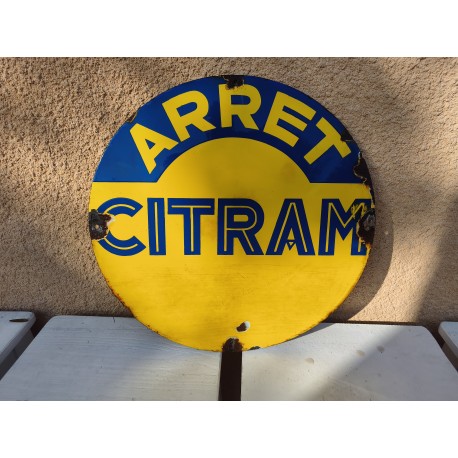 Plaque émaillée " Citram "