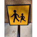 Panneau Vintage " Passage d'Enfants "