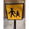 Panneau Vintage " Passage d'Enfants "