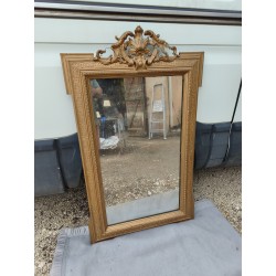 Miroir 19 éme Bois et Stuk doré