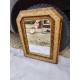 Miroir 19 éme Faux Bois et Stuk doré