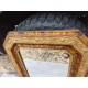 Miroir 19 éme Faux Bois et Stuk doré