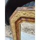 Miroir 19 éme Faux Bois et Stuk doré