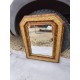 Miroir 19 éme Faux Bois et Stuk doré