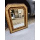 Miroir 19 éme Faux Bois et Stuk doré
